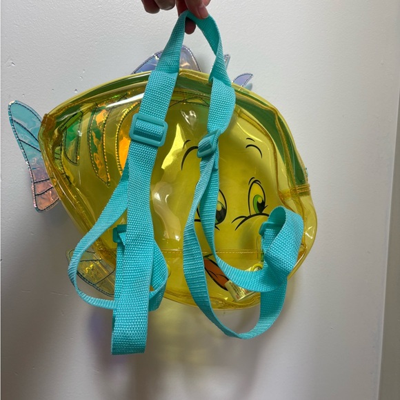 Disney The Little Mermaid Flounder Backpack Swim Bag Disney Store - Picture 2 of 10